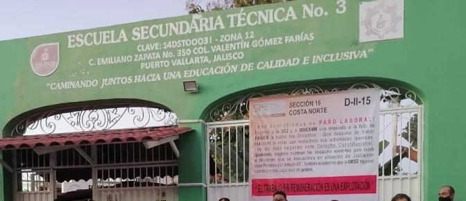 Suspenden clases en región norte de Jalisco por protesta de maestros